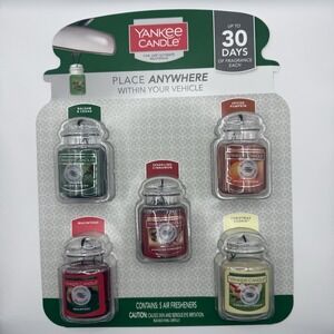 Yankee Candle Holiday Car Jar Ultimate Multipack 5 Air Freshener Assorted Scents